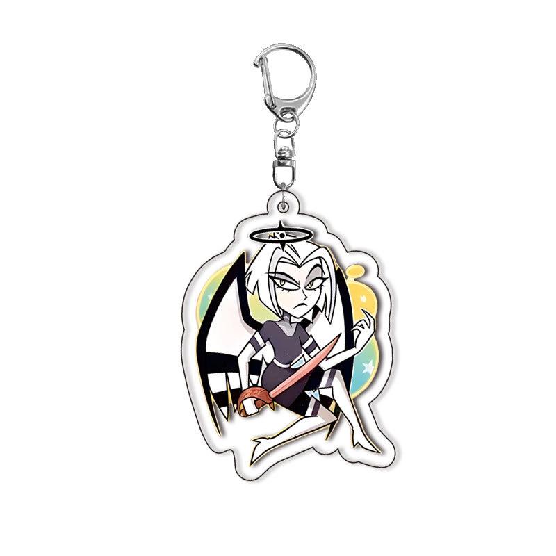 New Anime Figure Acrylic Keychain Model Plate 1pc Alastor Sign Backpack Pendant Key Chain Game Fans Gift Ornaments