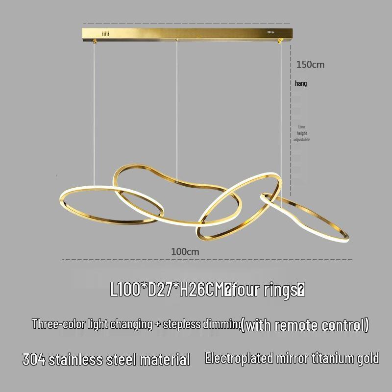 Postmodern Minimalist Designer Pendant Light for Bar, Hotel, or Villa