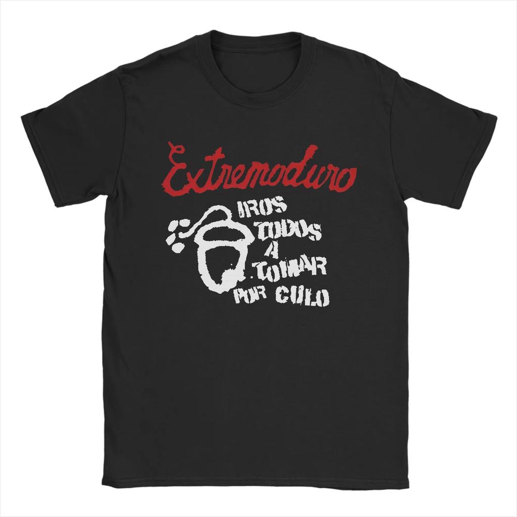 Rock Band EXTREMODURO Tour 2025 Cover Tshirt Men Women Fashion Vintage Short Sleeve T Shirts Summer Pop Loose Y2k T Shirt