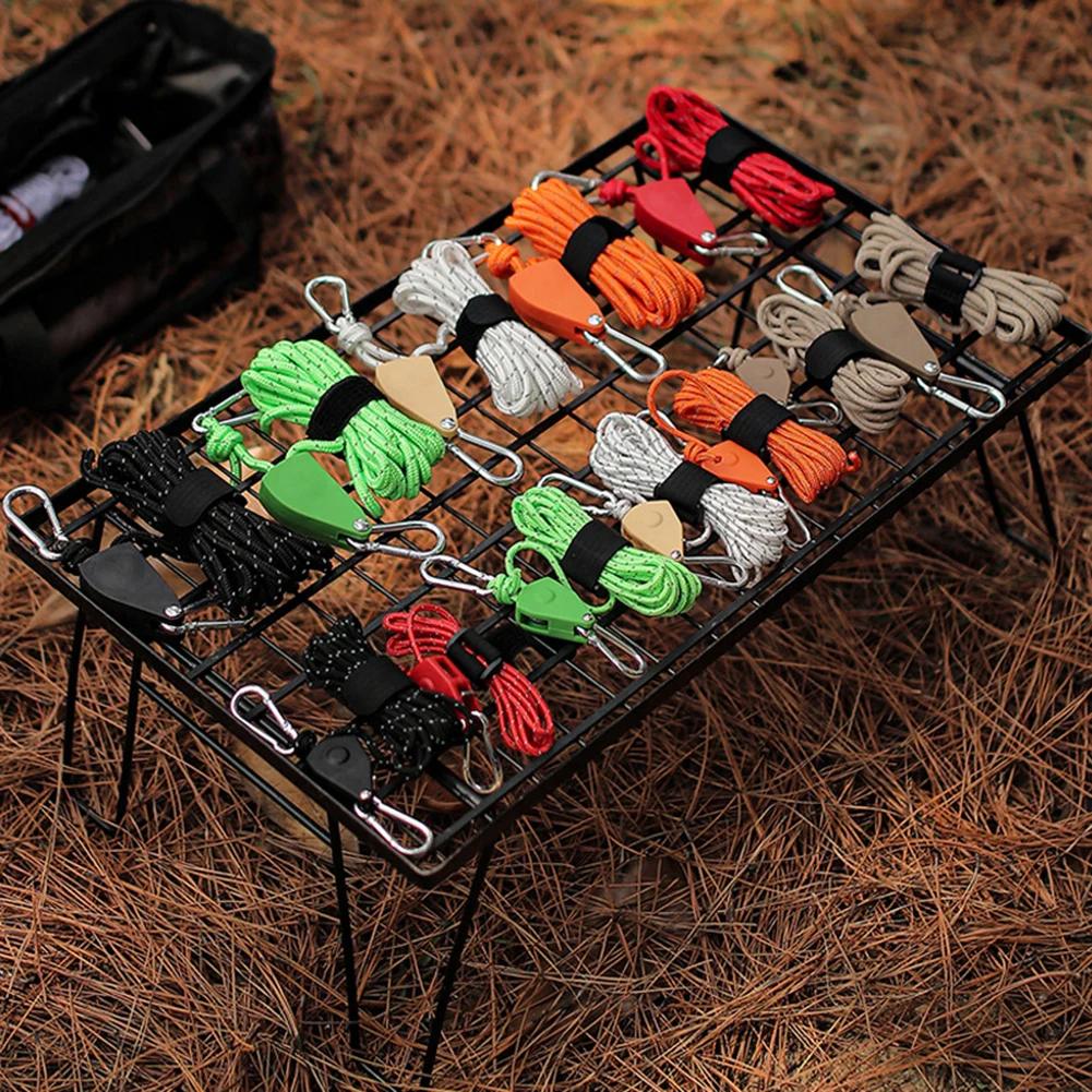 4M Kampeertent Spanband Spanner Bevestigingskatrol Verstelbare Ratel Hangers Luifel Touw Ratel Hangers Spanbanden