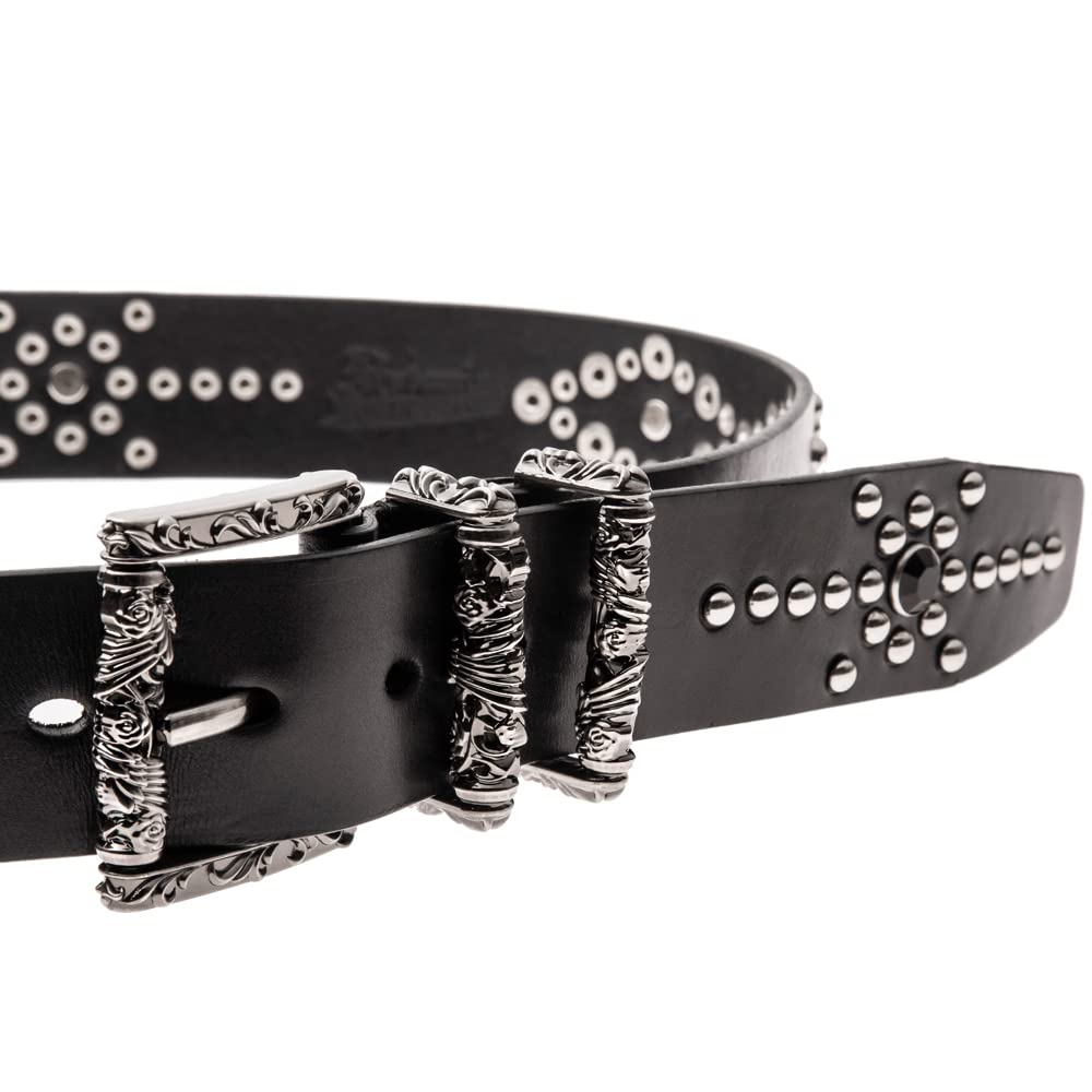 [Artemis Classic] ArtemisClassic Dreifachzylinder Nieten Gürtel ac-acbt0012 Rock Herren Freizeit Große Größe Herren Gürtel