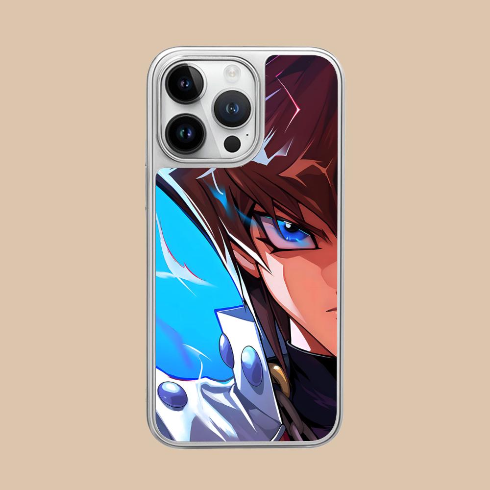

Yugioh Seto Kaiba Phone Case for iPhone 17 16 15 14 13 12 11 Air Pro Max Plus Electroplated Silver Cover iPhone 11