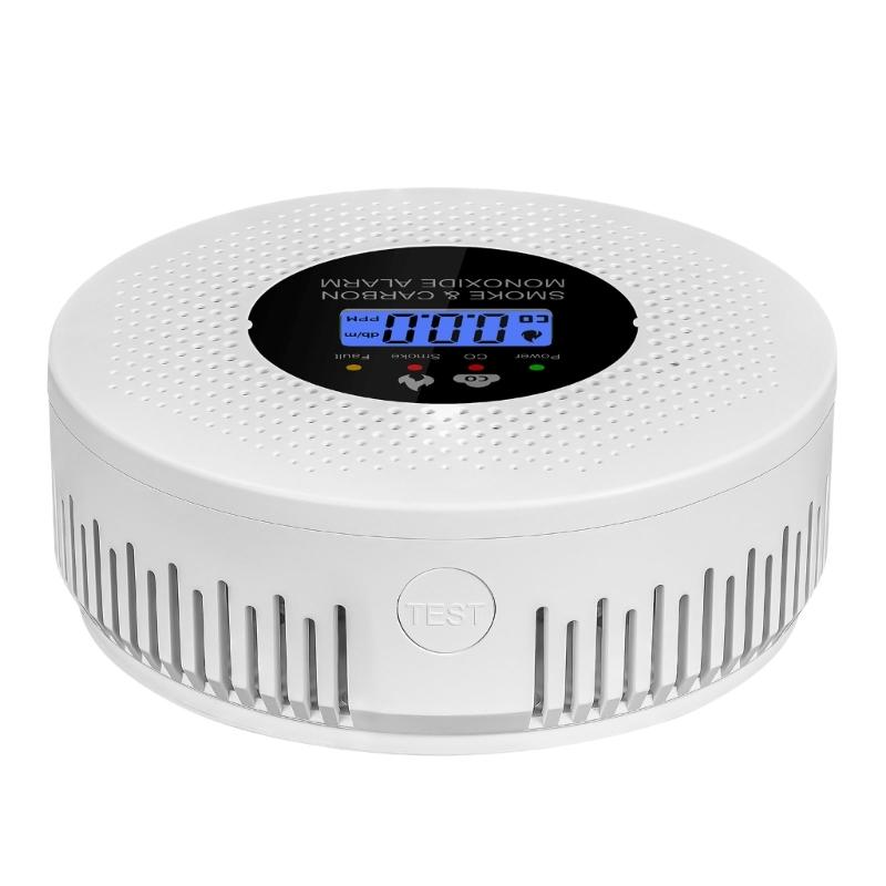 Advanced 2 In 1 Carbon Monoxide Smokes Detectors Featuring Real Time Display & High Accuracy Sensors for Household