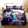 3D Print Carton Sing 2 Beding Set Soft Duvet Cover Bed Linen Set Comfortable Quilt Cover Pilowcase Warm Comforter King Quen Sized Dimensions Young