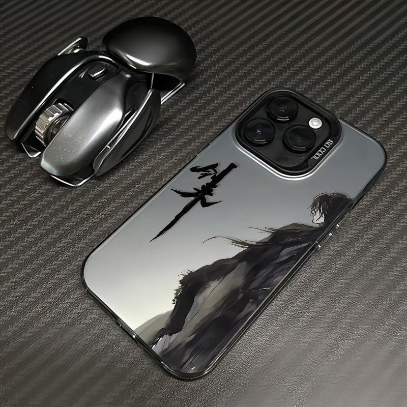 Ink Painting Sword To Apply iPhone14ProMax/15 Light Luxury 13/12 All-inclusive Anti-drop 11 Apple Phone Case