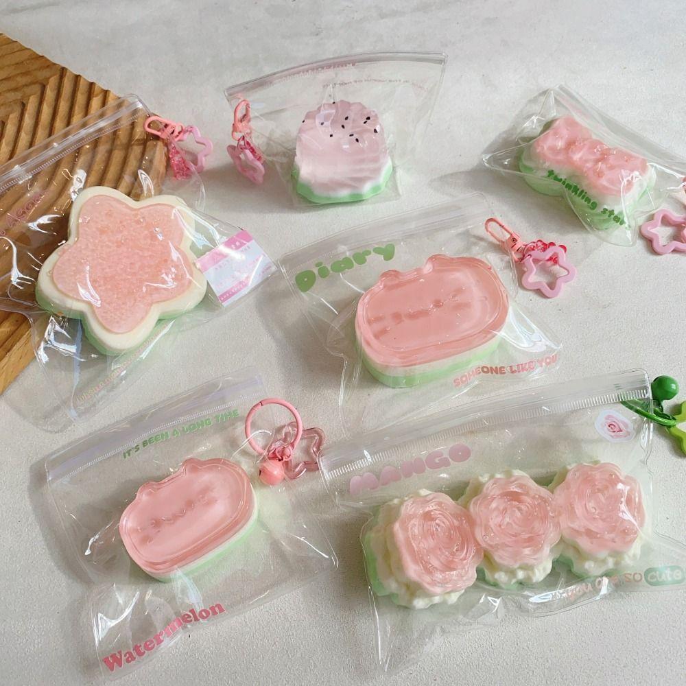 Stars Super Elastic Fruit Toys Non Stick Slow Rebound Fruit Toy Children