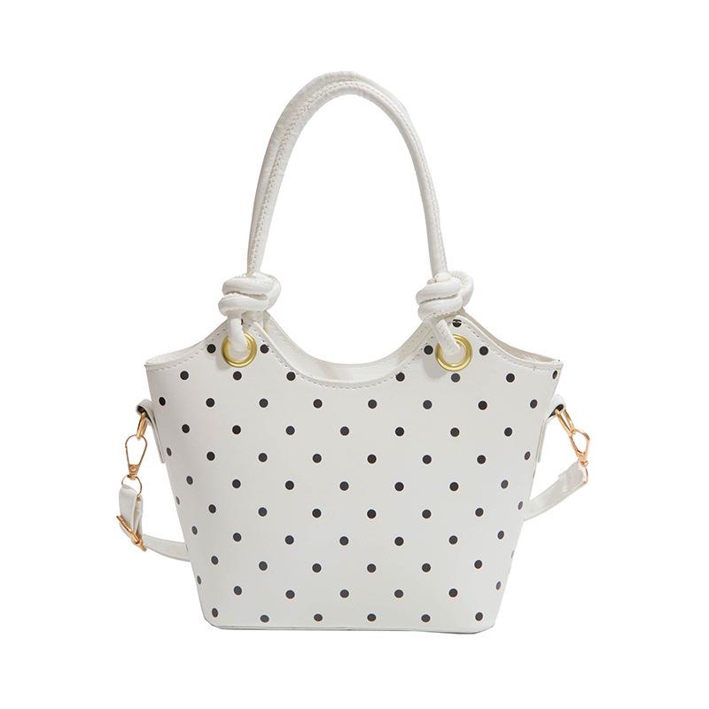 2026 Summer Women's Polka Dot Handbag: Exquisite Small Outing Shoulder Crossbody Bucket Bag