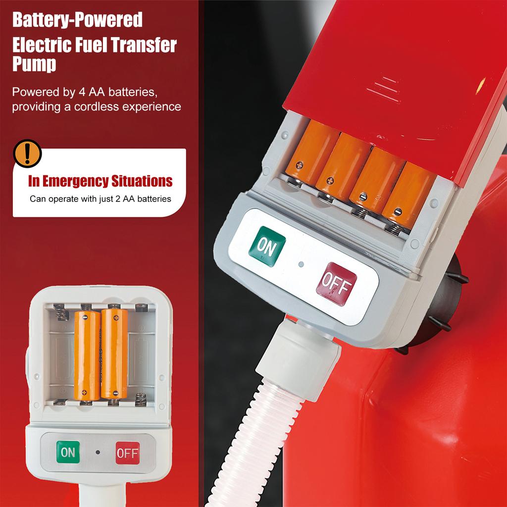 Automatic Fuel Transfer Pump, Portable Battery Powered Liquid Transfer Pump with AutoStop