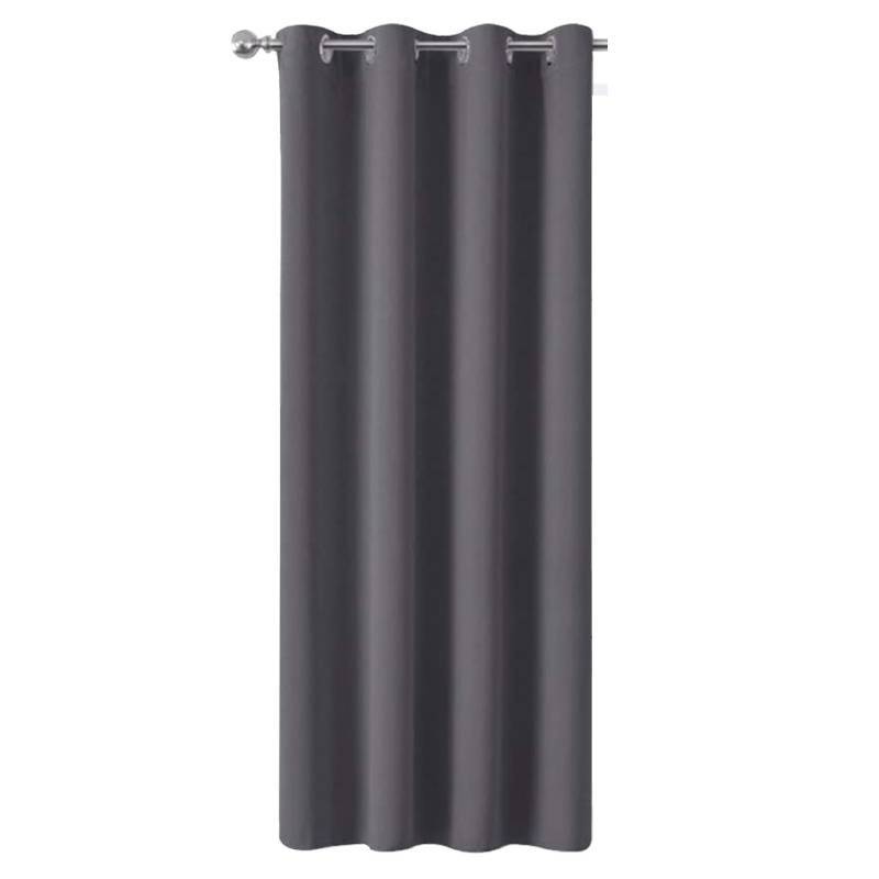 Blackout Door Insulated Curtain Bedroom Living Room Solid Color Window Decor