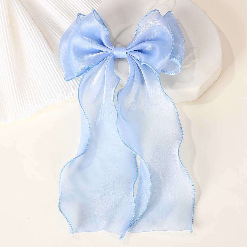 RAINBOW BOWS 1Pcs Cream Colored Bow Hair Clip Super Fairy Back Head Clips Elegant Women Ponytail Fahion Hair Accessories