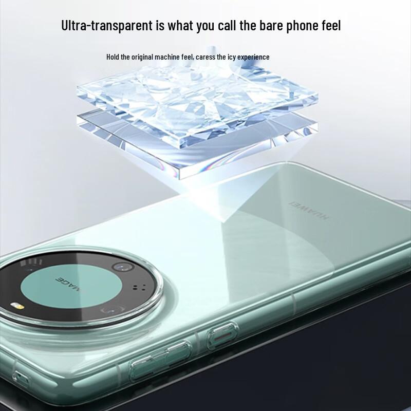 TURAS Anti-Yellow Ultra-Thin Clear Huawei Phone Case