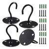 4Pcs Metal Ceiling Hooks Hanging Plants Lantern Flower Pot Outdoor Decoration Hooks