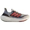 Adidas UltraBoost Light Halo Silver Solar Red Sneakers Unisex Szary Ciemnoniebieski IE3332