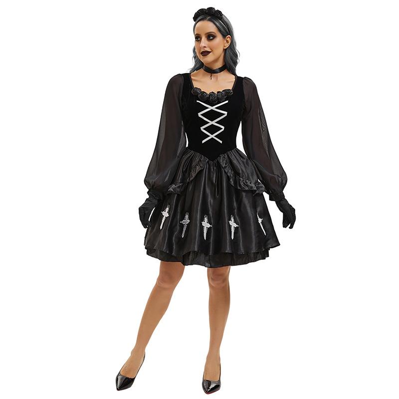 Halloween Adult Costumes Gothic Ghost Bride Costumes Dark Wind Imp Costumes Witch Costumes Vampire Costumes