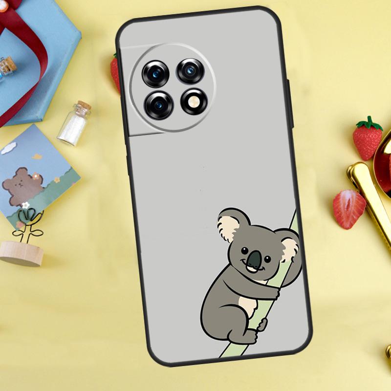 Cute cartoon watercolor animal koala Case For OnePlus Nord 5 CE 2 3 4 Lite N20 N30 OnePlus 15 12R 13R 13 12 11 10 10T 13T Cover