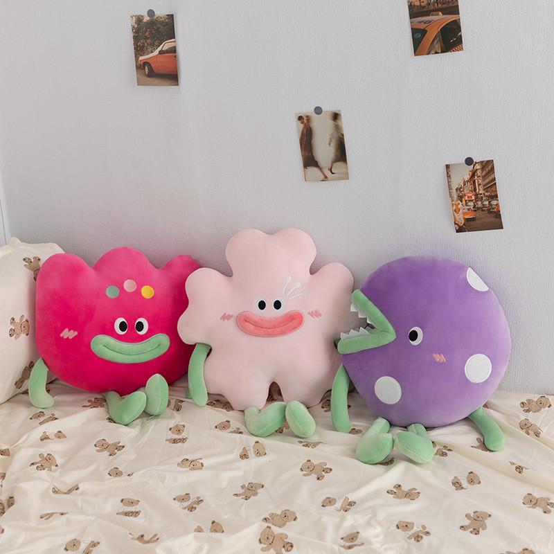 Lips Sausage Funny Flower Plush Pillow With Pp Cotton Filling For Room Living