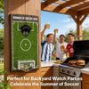 Soccer Field Bottle Opener Wall Decor, Magnetic Wall Mounted Beer Bottle Opener With Cap Catcher, Wooden Soccer Field Sign