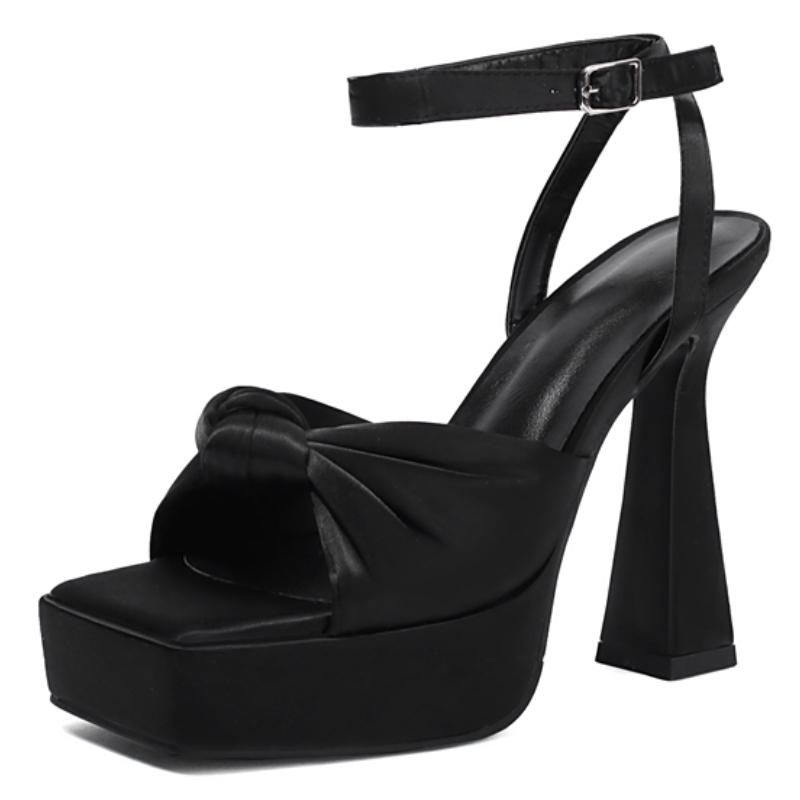 Fashion Stain Sandals Women's Summer Shoes Platform Luxury Red White Flip Flops Female Sexy High Heels Striper Wedding Shoes