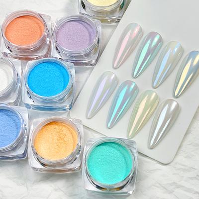 Highlight Symphony Neon Powder, Translucent Neon Mirror Flour Pearlescent Fine Glitter Diy Manicure Nail Ornament