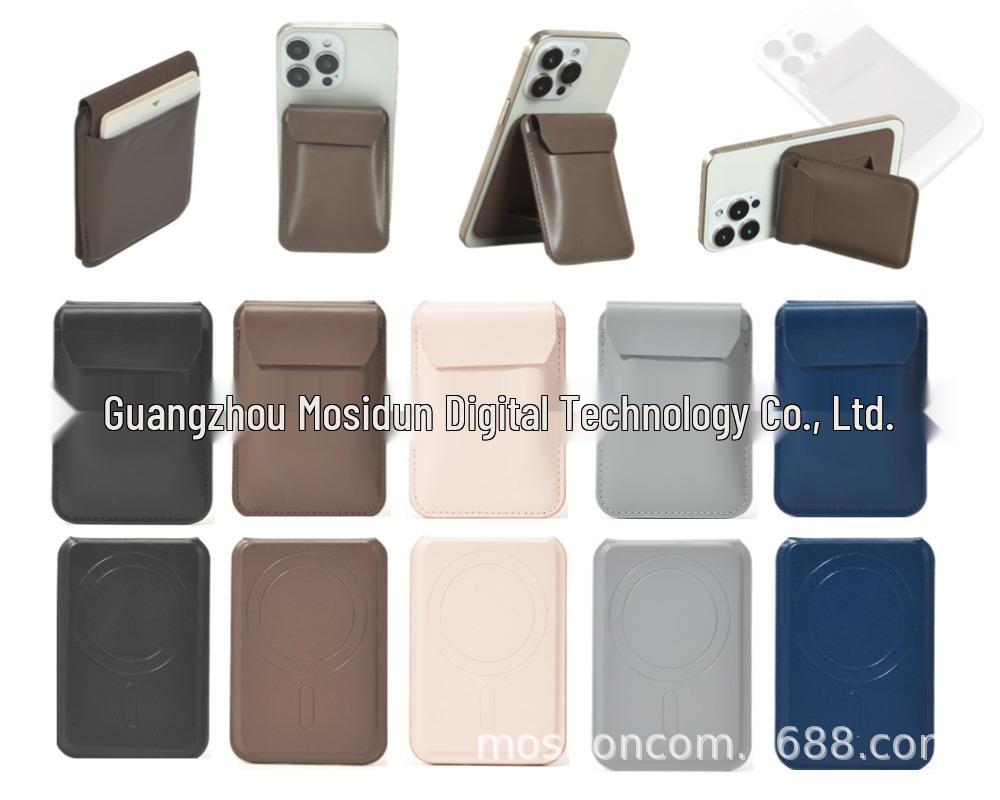Apple MagSafe Magnetic Card Holder for iPhone 16/15 - PU Leather Wallet Bracket