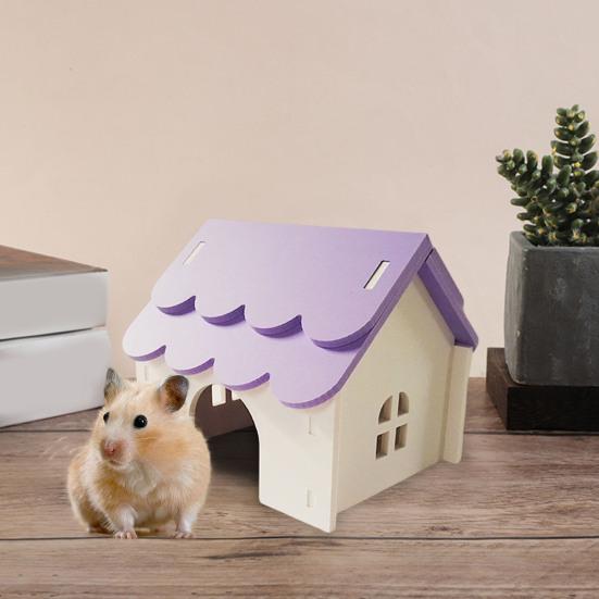 Hamsterhaus, Spielzeug, Haustier, Kleintier-Versteck, Hütte mit porösem Design, belüfteter, sicherer Nistplatz für Hamster, Goldbären, Eichhörnchen