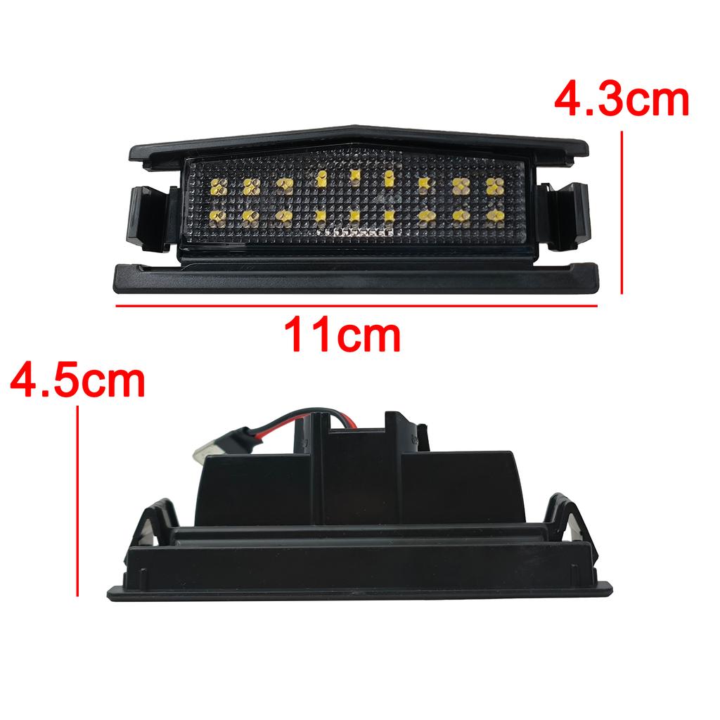 2PCS LED License Plate Lights 6000K For Mazda 2 2016 MX5 Miata 2016 white license plate light number plate lamp