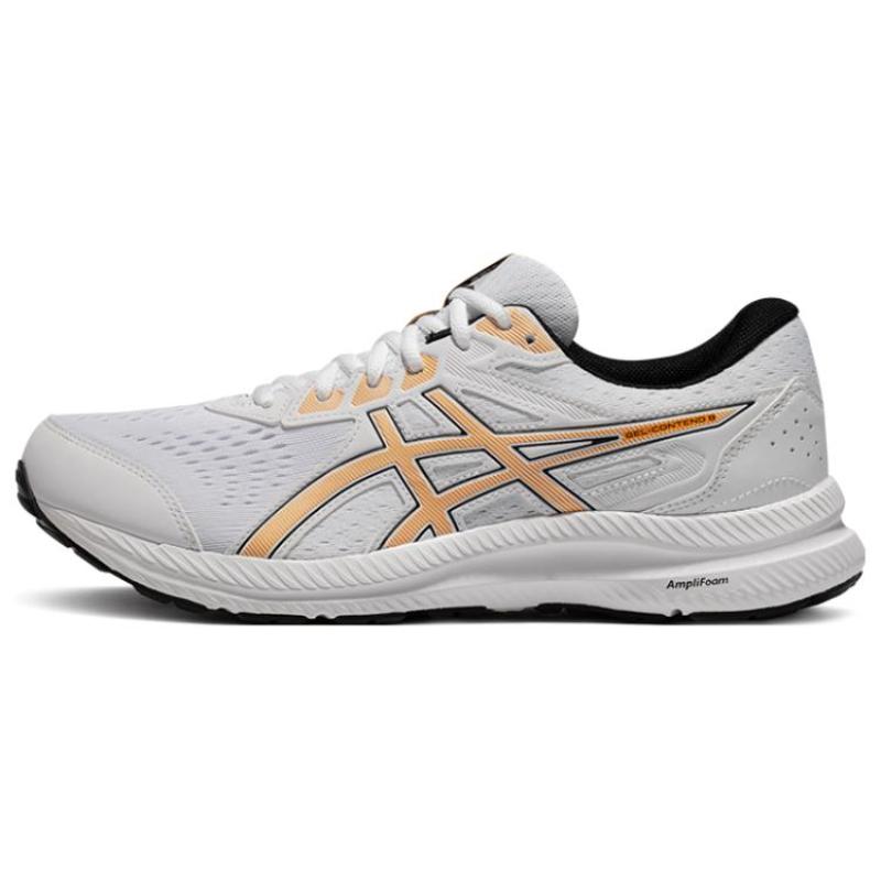 

ASICS Gel Contend 8 White Brown Women s Sneakers 1011B492-102 40.5