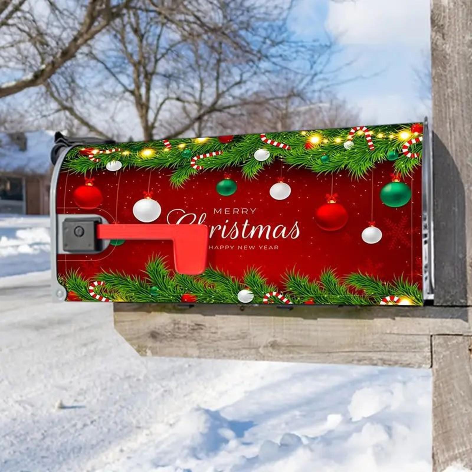 

Рождественское и зимнее украшение для почтового ящика подойдет для семей, дворов и садов. One Size зелёный