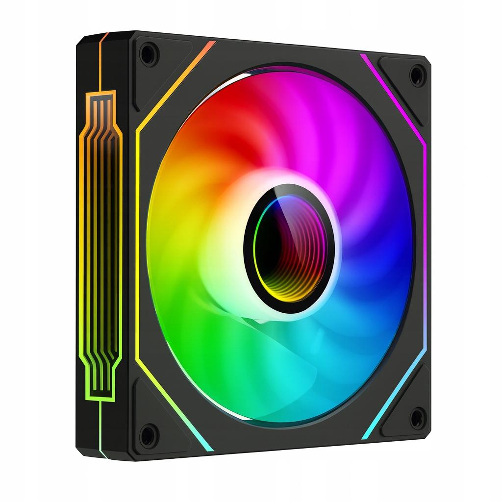Gaming Computer Case, Midi Tower, Glass, 6X Argb Fans