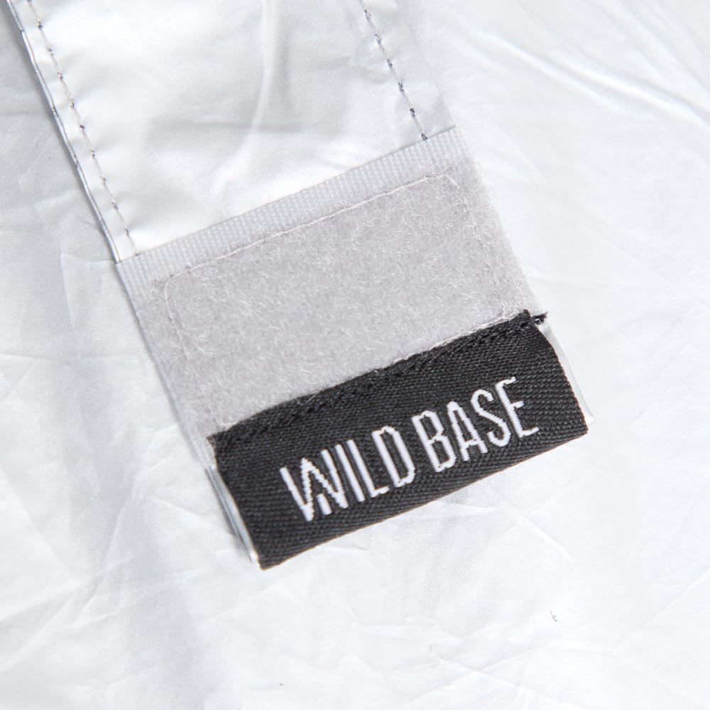 WILD BASE x HUS Umbrella with Dark Wood Sun and Rain Light and Heat 6 High Water UV Rain Umbrella for Men and Solid Hasu Custom-Made All-Weather