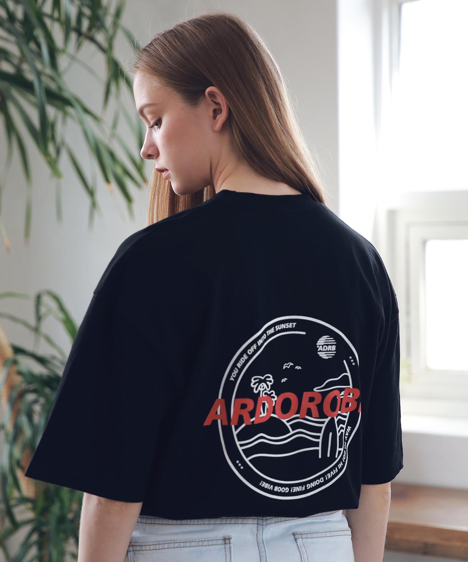 Ader Robe Unisex Island Circle T-Shirt Ats192004-Bk L