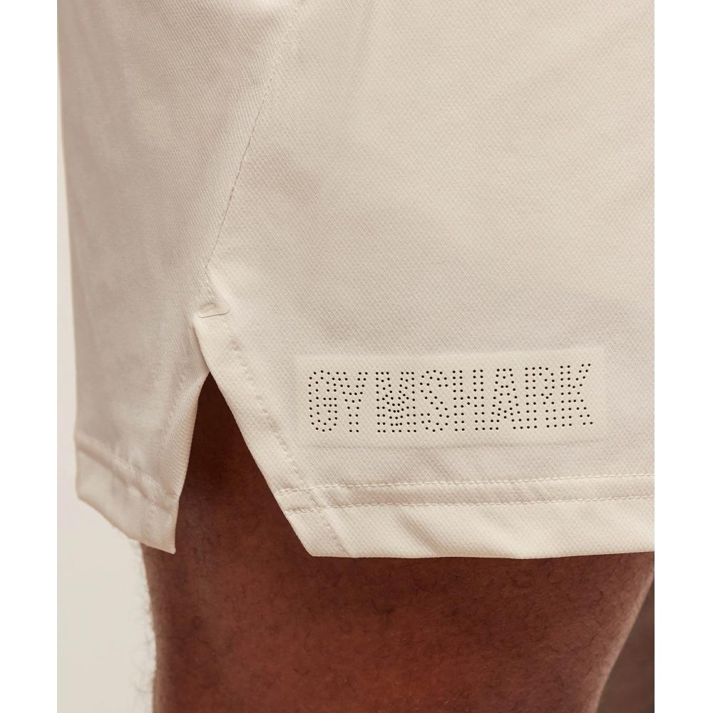 Gymshark Fit Elite 5  Shorts Oat White A2b1d Wc1v