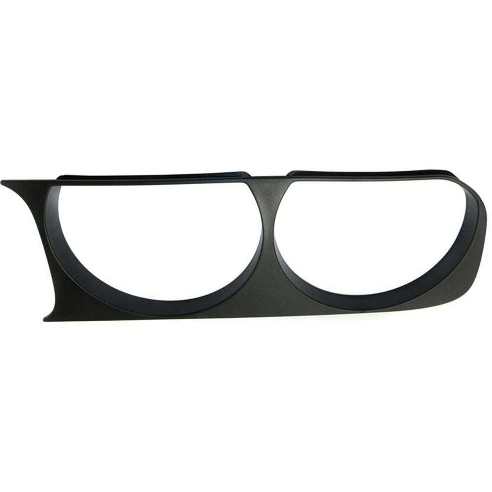 2x Front Headlight Lamp Bezel Trim for 2008-14 Dodge Challenger Black 68051527AA