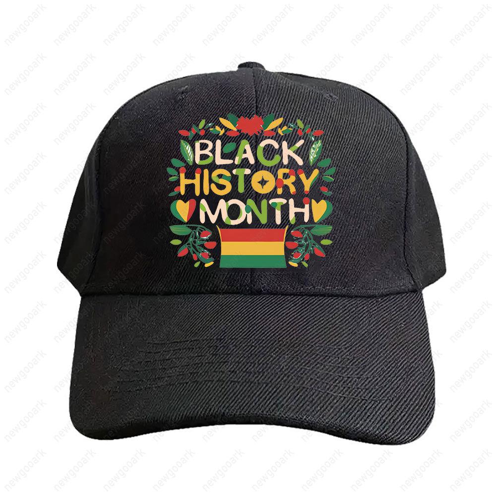 Black History Month Peaked Cap Adult Graphic Baseball Cap Adjustable Streetwear Women Unisex Fashion Baseball Caps Peaked Hat
