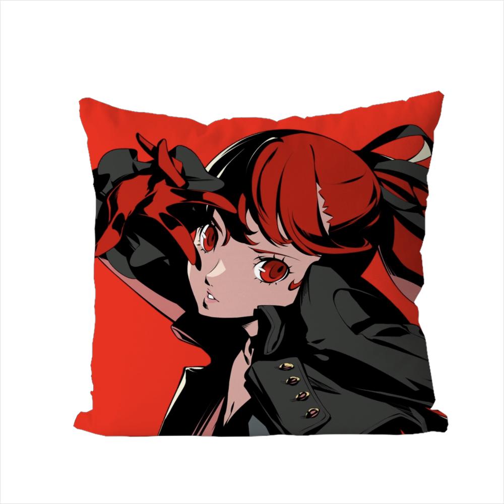 

PPersona 5 Pillow Case For Car Sofa Decorative Home Doublesided Print Plush Square Throw Pillow Cushion Cover 30x30cm