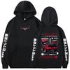 2026 Neuer Anime Initial D Fujiwara Takumi Grafik Hoodie Herren Damen Lässige Streetwear Vintage Weiches Sweatshirt Locker Gemütlich und Vielseitig