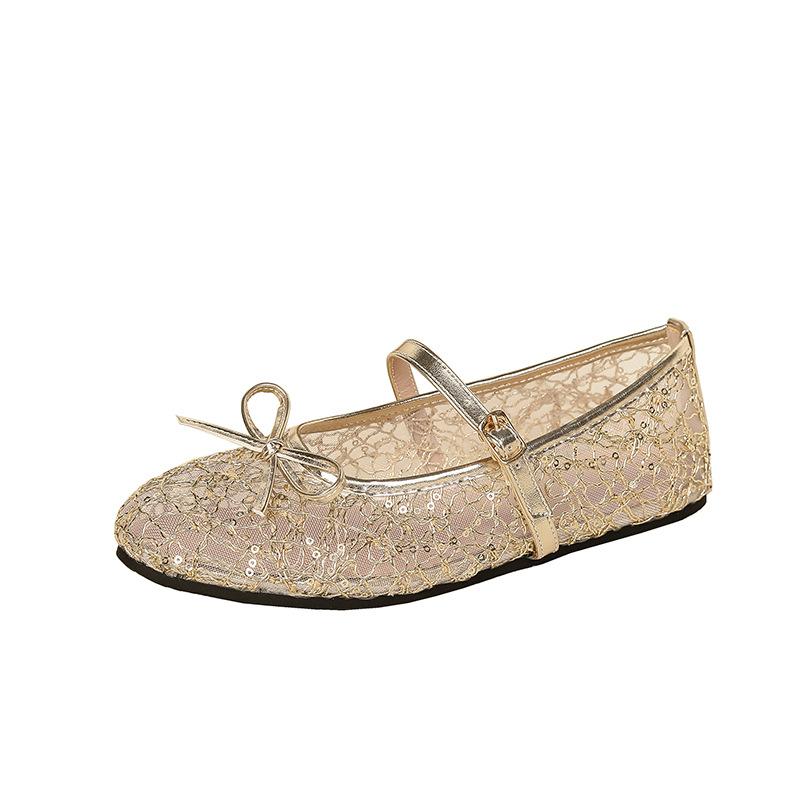 Scarpe basse da donna, Scarpe da ballo in rete, Scarpe Mary Jane, Slip-on, Casual, Traspiranti, Scarpe da ballerina, Scarpe da donna estive, Punta rotonda chiusa, Scarpe Mary Jane, Scarpe eleganti