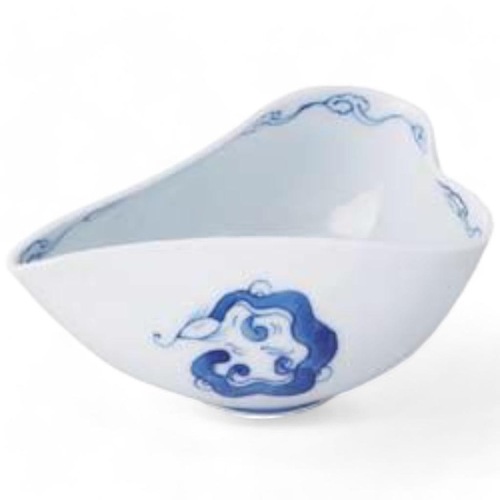 Takumifu Arita Ware 11cm Side Plate with Cloud Dragon Pattern, for Tea Sipping, Made in Japan
