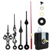Uhrwerk-Set mit 2 Arten von Metallzeigern und langem Schaft, leise, zum Selbermachen