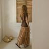 Peulaudeumali Pm_Layered Chiffon Lace Inner Skirt_Brown