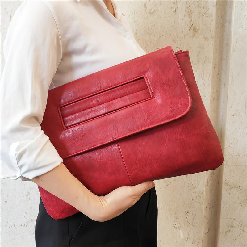 Handbag Women PU Fashion Simple Office Lady Shoulder Bag Handbag Euro-America Style High-Capacity with Shoulder Straps