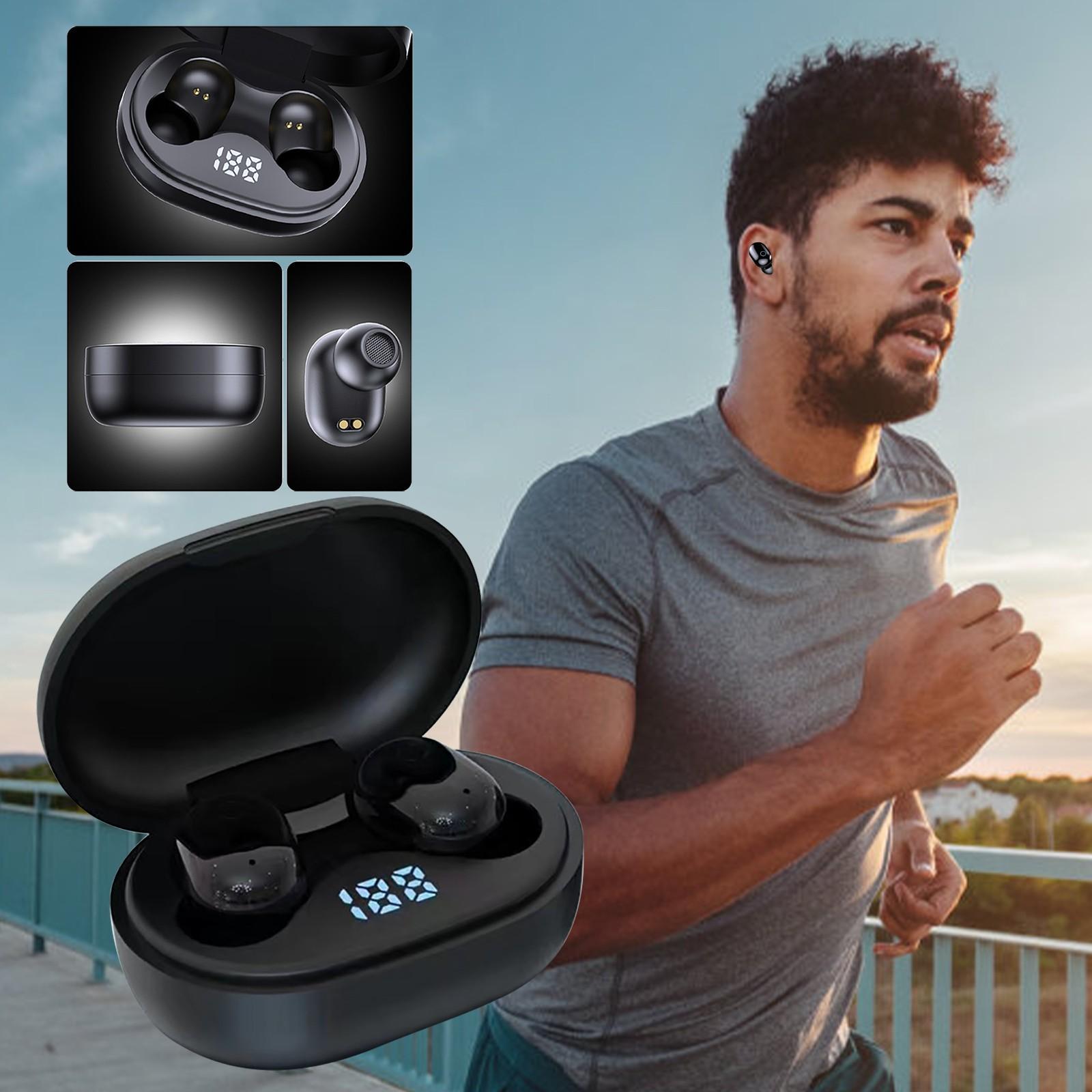 

E6S Bluetooth 5.0 наушники стерео беспроводные наушники вкладыши гарнитура спортивная гарнитура для мобильного телефона чёрный