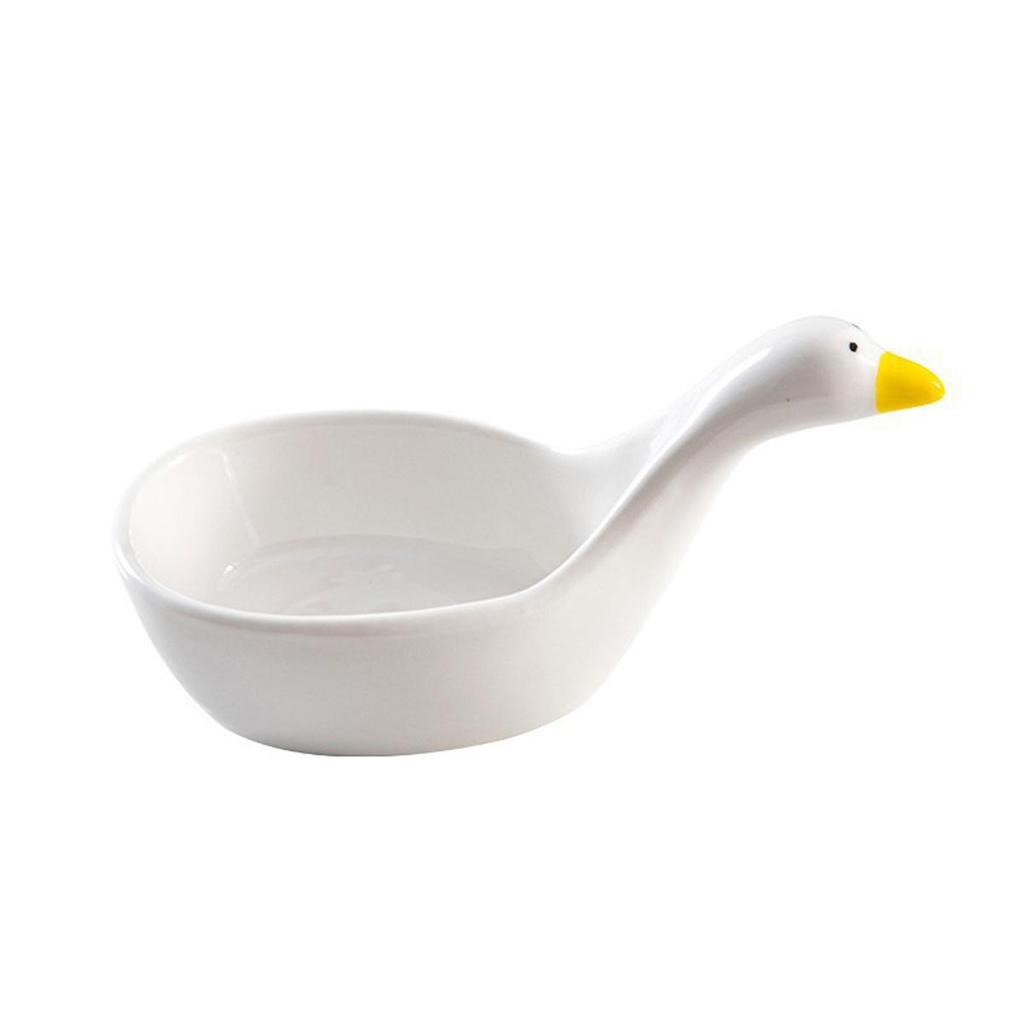 Keramisk dyppesaus Dippind boller sett Søt svanedesign saus retter Soya dippe skåler Søte tomat dyppe boller