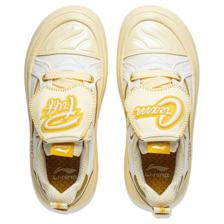 Li Ning Puff Platform Simple Fashion Versatile Comfortable Durable Lightweight Low-Top Skate Shoes Women Skate Shoes AZGV086-2