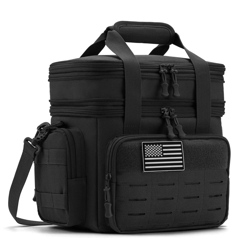Borsa Frigo Isotermica 18L Tattica per Pranzo da Uomo Espandibile Lavoro Campeggio Picnic all'Aperto Resistente a Tenuta Termica
