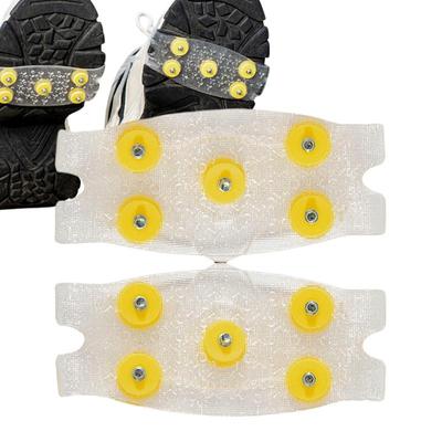 Espigões para Raquetes de Neve Crampons de Gelo Prego TPE Pegas de Gelo Crampons de Gelo Antiderrapantes Pregos Pegas de Gelo Com 5 Tachas de Aço Para Estradas Geladas/com Neve/lamacentas