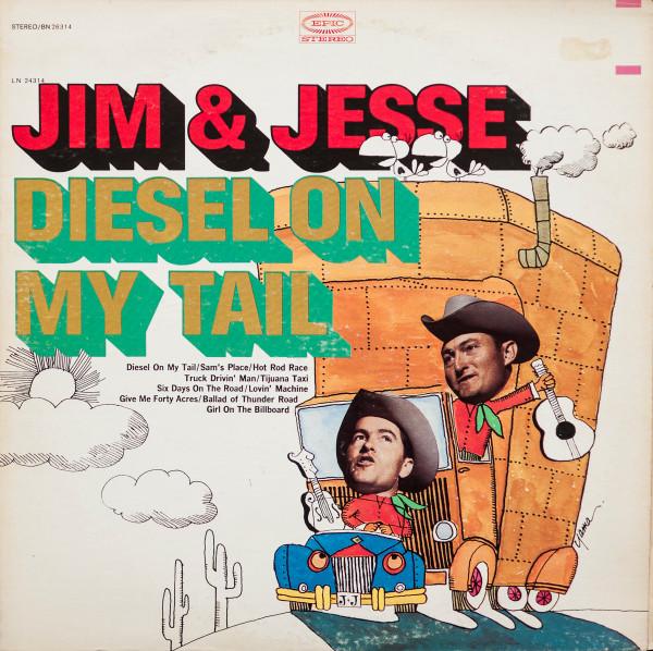 

LP Record JIM & JESSE - Diesel On My Tail BN26314 EPIC US Country Used