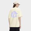 Fila X Magic Stick Collaboration Fashion Loose Round Neck Short Sleeve T-Shirt Unisex Tops Cheese-White F11U329101F-IV