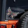 Lion & St. Mark's Basilica Glass Car Decal (Butterfly)