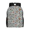 Floral Flower Meower Backpack Men Sporty Daily Mochila Large Capacity Laptop Bag Back To School Season